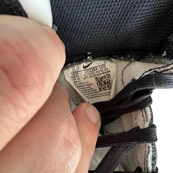 Nike Dunk High Black White DD1399-105 PANDA Size 11 Preowned - Picture 9 of 9